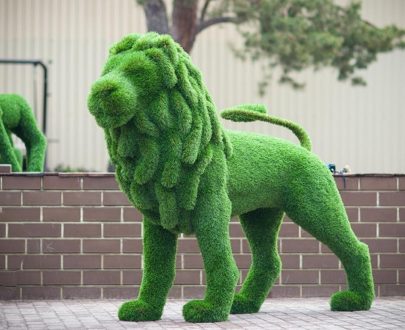 Топиарная фигура Лев стоит, 150x52x195 см