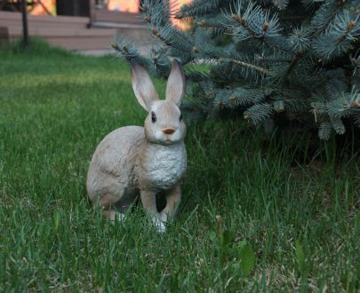 Садовая фигура Заяц лесной, 26х23 см.