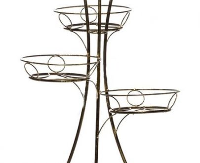 Кованая Стойка для 4-х цветов арт. 21084, 65х92х65 см.