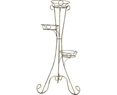 Кованая Стойка для 3-х цветов арт. 2107, 50х102х50 см.