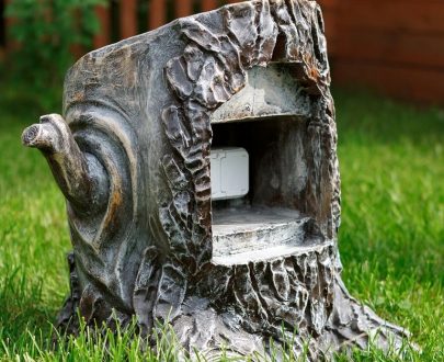 Декоративный Пень с розеткой, 51х56х52 см.