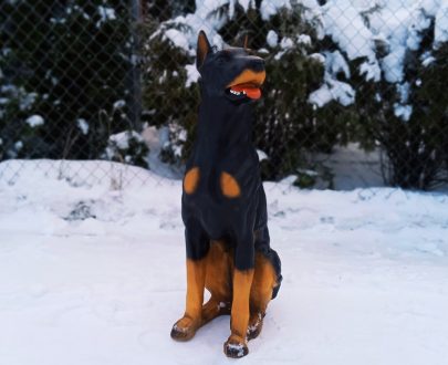 Садовая фигура Доберман, 95х35 см.