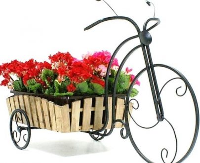 Кованая подставка для цветов Кантри арт. 21139, 55х110х40 см.