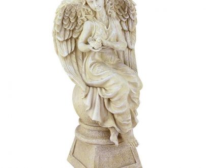 Садовая фигура Ангел-женщина на шаре, 21х43 см.