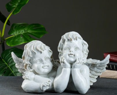 Садовая фигура Два ангела задумчивые, 44х25 см.