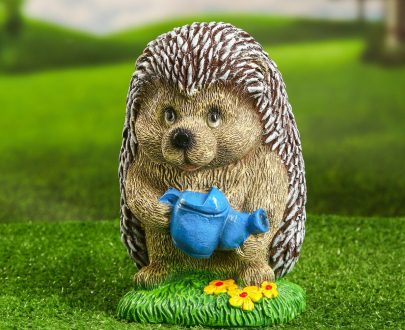Садовая фигура Ежик с лейкой, 23х17 см.