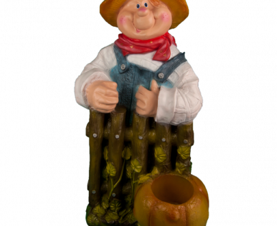 Садовая фигура Садовод с тыквой 83х55 см.