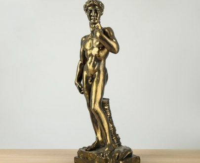 Античная скульптура Давид малый бронзовый, 65х24 см.