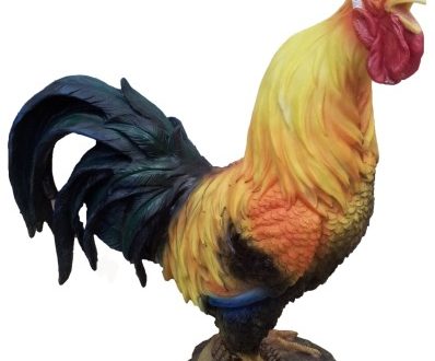 Садовая фигура Петух кричащий, 46 см.