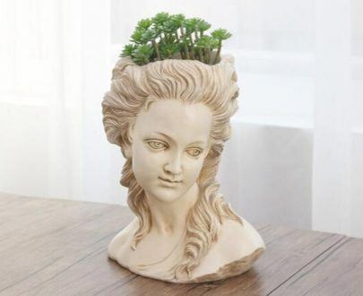 Кашпо голова «Афина», 30х17х15 см.