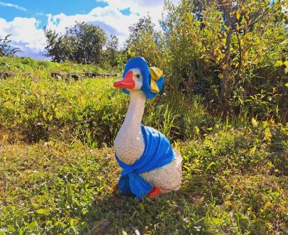 Садовая фигура Гусыня, 44х32 см.