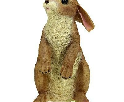 Садовая фигура Заяц пушистый большой, 35х22 см.