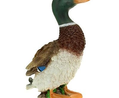 Садовая фигура Селезень стоячий маленький, 25х17 см.