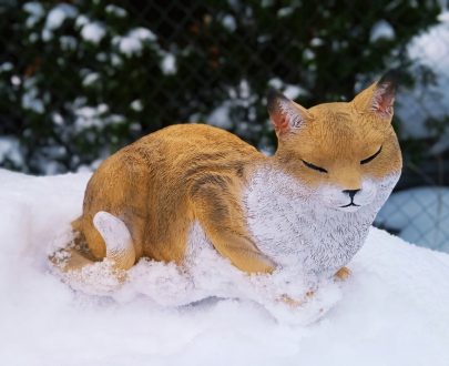 Садовая фигура Кошка спящая, 34х21 см.