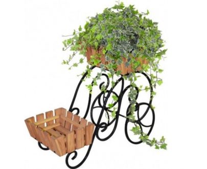 Кованая подставка для цветов Кантри арт. 21128, 34х42х63 см.