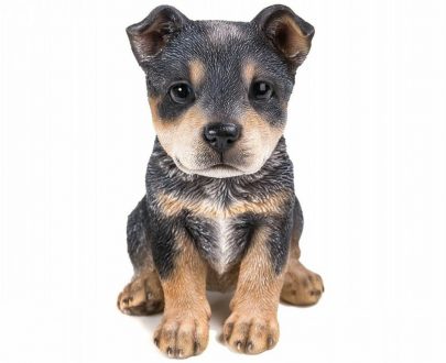 Садовая фигура Щенок овчарки, 15х12х17 см.