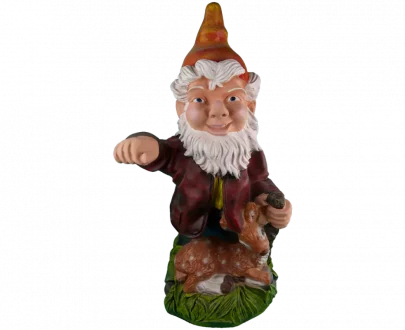 Садовая фигура Гном с оленёнком, 78х44 см.