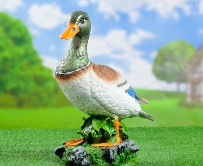 Садовая фигура Селезень большой стоячий, 49х45 см.