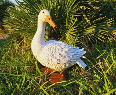 Садовая фигура Утка белая, 50 см.