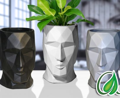 Кашпо голова «Кай», 17х11х16 см.