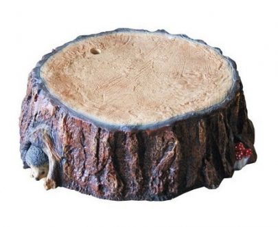 Крышка для люка Пень с ежом и грибами, 60х35 см.