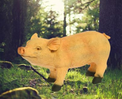 Садовая фигура Поросенок, 31х40 см.