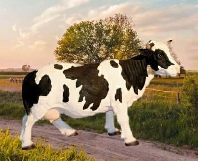 Садовая фигура Корова средняя, 52х55 см.