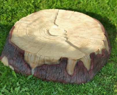 Декоративная крышка на люк Пень большой, 118х21х135 см.