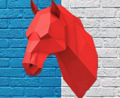 Полигональная фигура голова