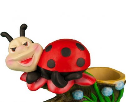 Садовое кашпо Божья коровка 40х60 см