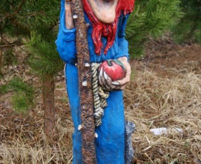 Скульптура Баба-Яга 125х50х50 см