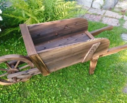 Деревянная тачка 70х34х38 см