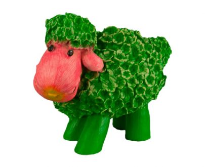 Садовая фигура Цветочная овечка 19х22 см