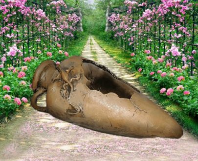 Садовое кашпо Амфора греческая большая 60х30х30 см