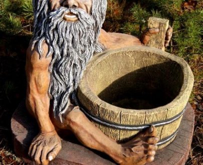 Скульптура Банный — запарник для банных веников 70х90х65 см