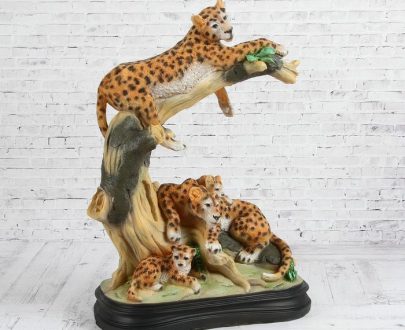 Скульптура Семья леопардов 50х34 см