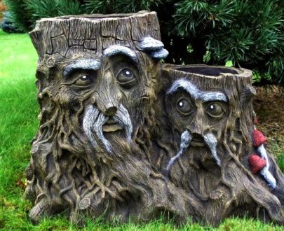 Садовое кашпо Два пня 50х50х90