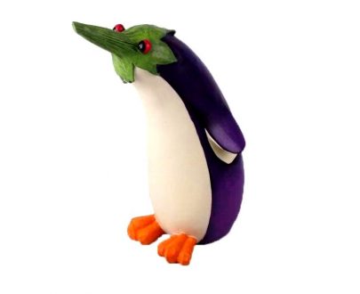 Садовая фигура Баклажановый пингвин 33х22 см