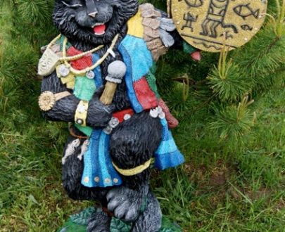 Скульптура Кот-шаман 130х90х60 см