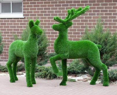 Топиари Композиция Олени 185x75x135 см