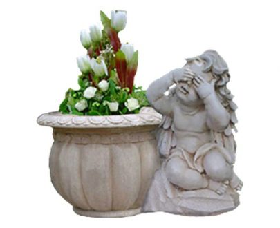 Античное Кашпо Ангел игривый 23х26 см
