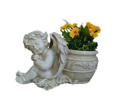 Античное Кашпо Ангел спящий 32х19 см