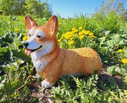 Садовая фигура Корги 40х37х21 см