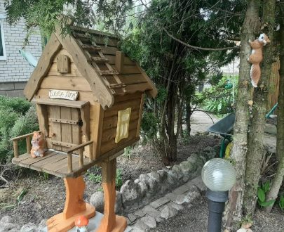 Деревянная избушка большая 60х90х180 см