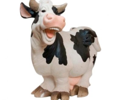Садовая фигура корова довольная 60х50 см