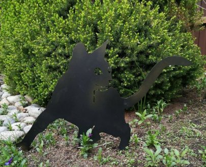 Декор из метала Кот озорник 42х46 см