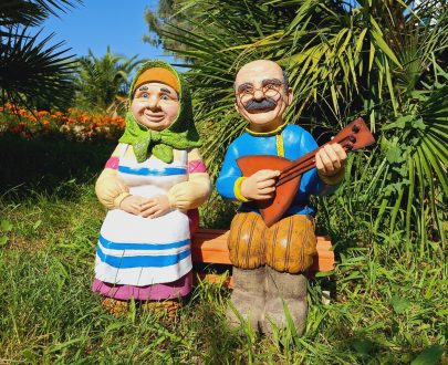 Садовые фигуры Бабушка с дедушкой малые  51х25х45 см