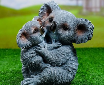 Садовая фигура Коала с детенышем 17х16,5х21 см