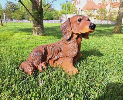 Садовая фигура Такса большая 40х25х32 см