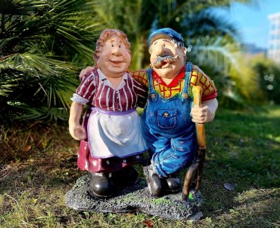 садовая фигура Дачники 68х40х50 см
